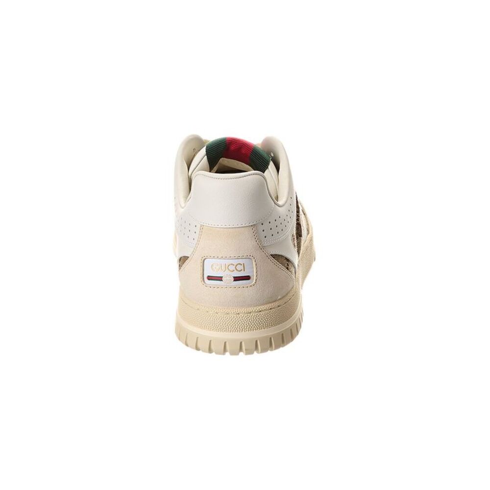 Gucci Re-Web Gg Canvas & Leather Sneaker, Brown - Picture 3 of 5